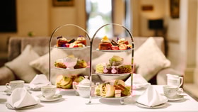 Afternoon tea set for two guests