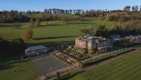 Aerial shot of Cricket St. Thomas