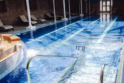 The indoor pool at Thoresby Hall