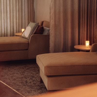 The relaxation room at Heythrop Park