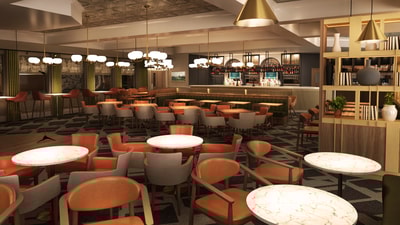 Render of The Live Lounge bar