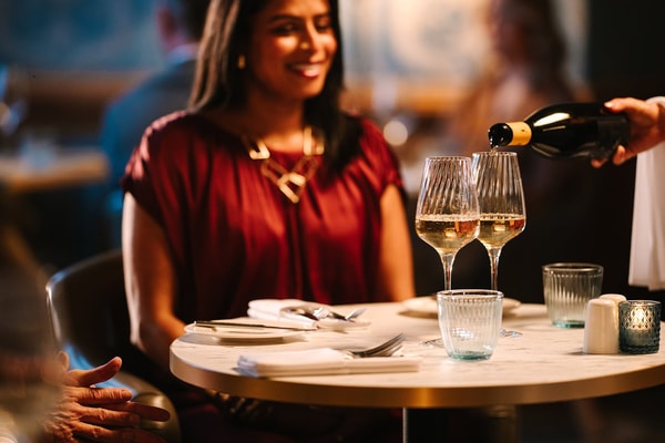 Your seat at The Blue Room awaits, with every detail prepared for a memorable meal.