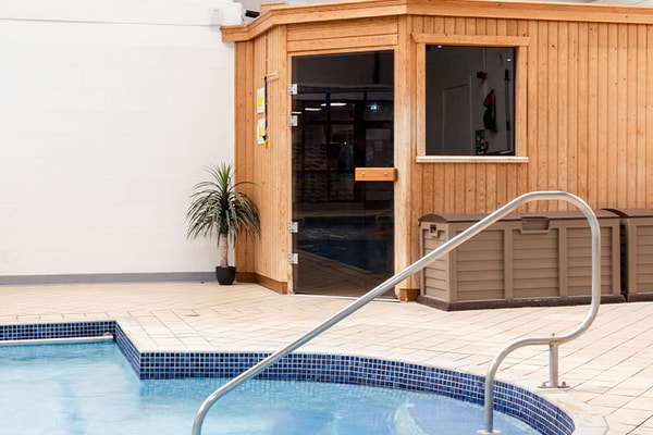 Step into the sauna and let the stresses of everyday life melt away.