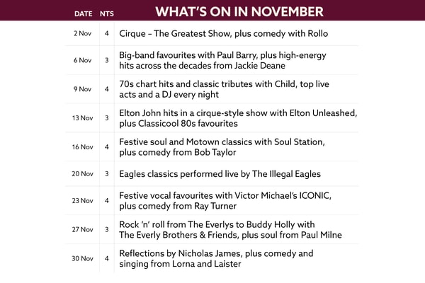 See what's on at Holme Lacy in November