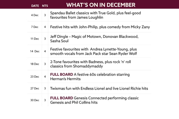 See what's on at Holme Lacy in December