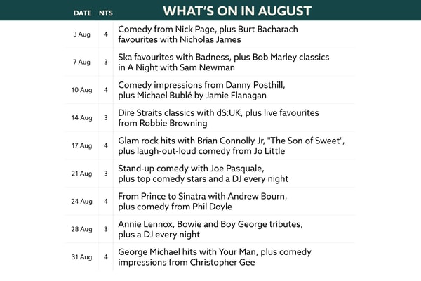 Here's what's on in August at Lakeside.