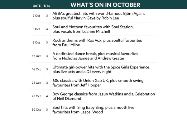 Here's what's on in October at Lakeside.