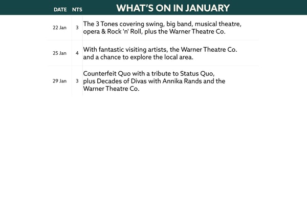 Here's what's on in January at Lakeside.