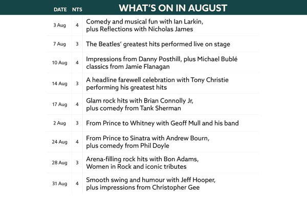 Here's what's on in August at Norton Grange.