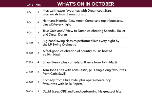 See what's on at Sinah Warren in October.