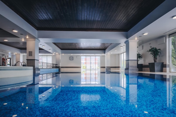 Head to the spa and take a dip in our 18-metre heated indoor pool then spend some time enjoying more facilities, including a whirlpool bath  and comfortable loungers.