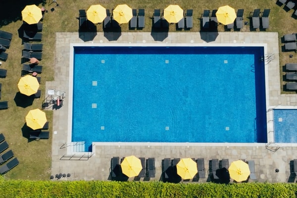 Reopening from May, the outdoor pool is a popular spot to take advantage of the Great British weather. Costa del Surrey anyone?