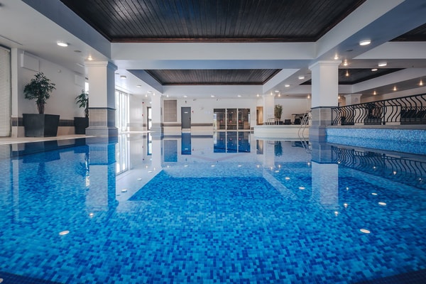 Take a gentle paddle or swim lengths with ease in our 18-metre heated pool.