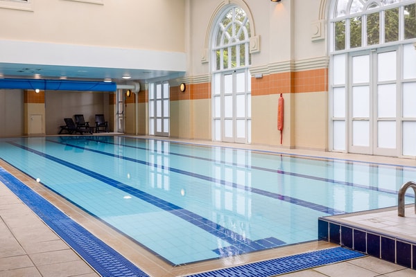 Nidd Hall's indoor pool boasts serene blue waters and elegant tile surroundings. Whether you're swimming laps or simply enjoying the atmosphere, this leisure centre offers a refreshing escape.