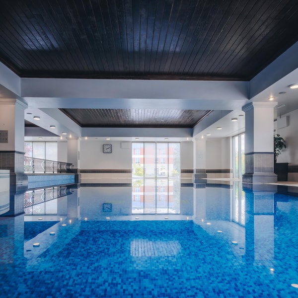 Head to the spa and take a dip in our 18-metre heated indoor pool then spend some time enjoying more facilities, including a whirlpool bath  and comfortable loungers.
