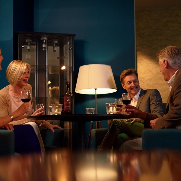 Get together in the Mulberry Lounge for a drink or two before or after the show.