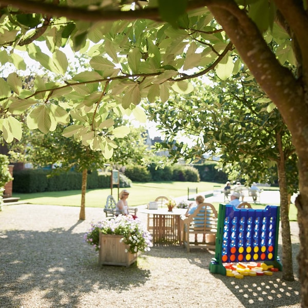 Popular in the warmer months, the terrace extends the Manvers Bar. Sit under the canopy of the trees, watch the world go by, and enjoy a moment that feels completely timeless.