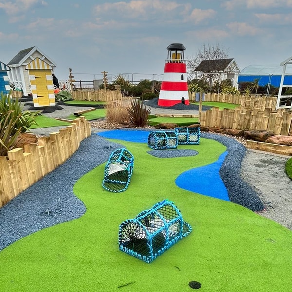 Challenge your friends on our refurbished mini-golf course, with quirky obstacles, colourful landscaping, and that unmistakable charm you only find by the seaside.