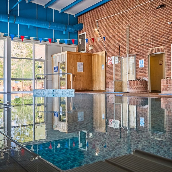 Take a refreshing dip in our heated indoor pool, flooded with natural light from the big windows.