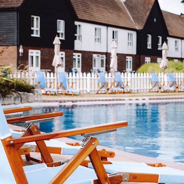 In the summer, the outdoor pool is a favourite spot. Comfortable loungers and seating around the pool make it perfect for enjoying the best of a British summer.