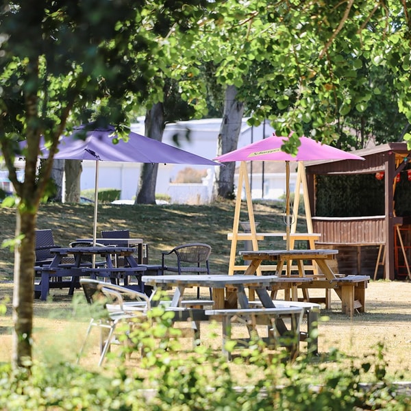 When the weather’s fine, our picnic benches are the perfect spot to relax and enjoy the grounds.