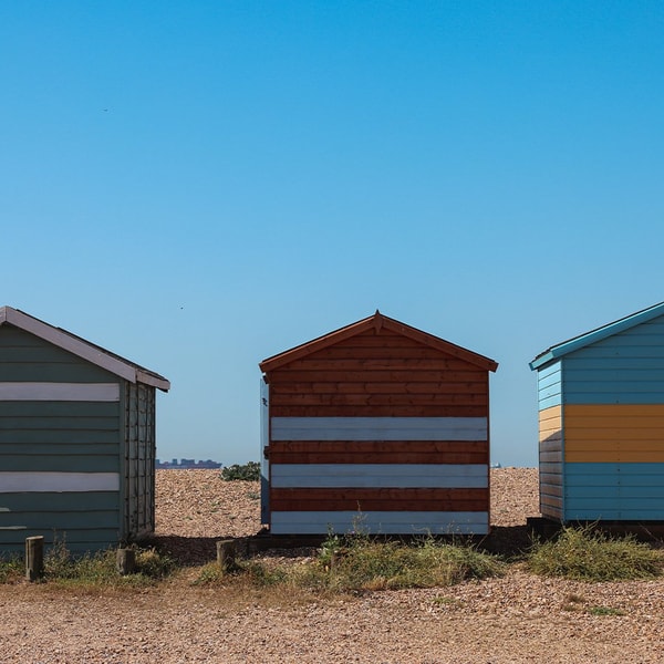 The colourful beach huts hint at Lakeside’s coastal location - a perfect spot for a relaxing seaside break.