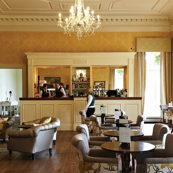 The Terrace Bar in the Old House is full of historic character, and a favourite spot to enjoy drinks and light bites from the Nest, with plenty of space to relax and soak up the atmosphere.