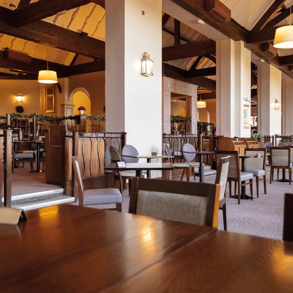The Popham Restaurant serves a delicious buffet breakfast and a three-course à la carte dinner - both included with your stay.