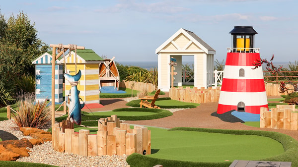 The mini golf course at corton