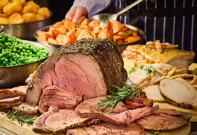 Roast beef on the carvery
