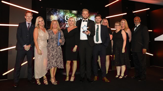 Warner Hotels team with their awards at the Group Travel Awards 2025