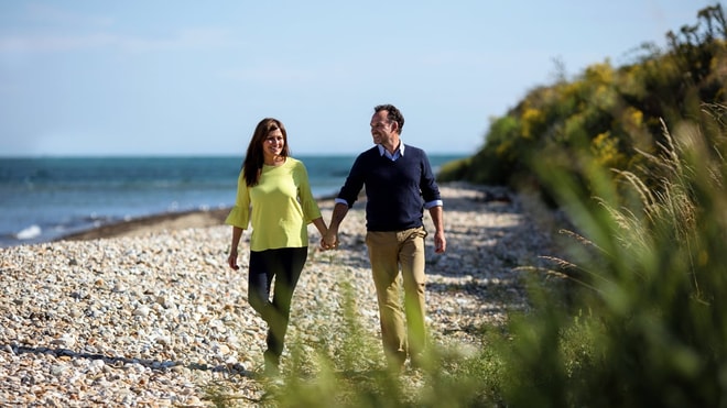 Romantic walk on the beach at Warner Hotels - Bembridge Coast.