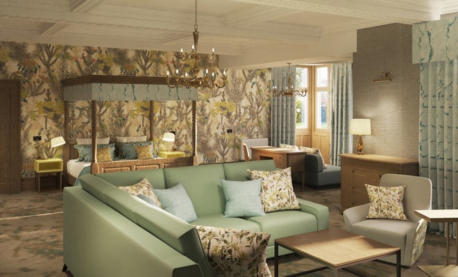 Render of the new historic rooms in Thoresby Hall