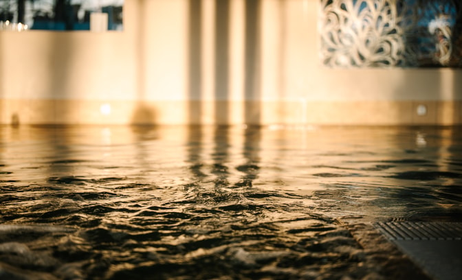 pool closeup at studley castle