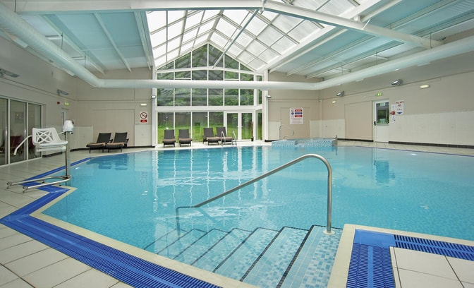 The indoor pool