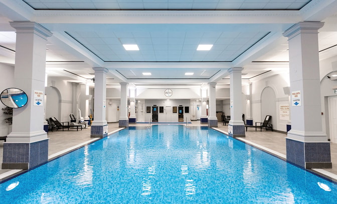 The swimming pool at Holme Lacy House