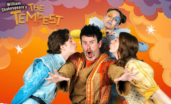 A performance of The Tempest at our outdoor theatre