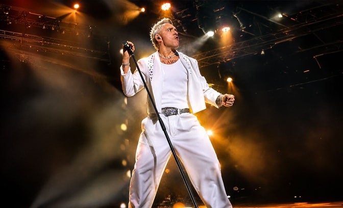 robbie williams tribute performing