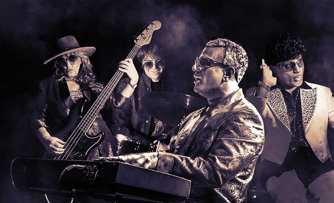 buzz d'angelo band black and white image
