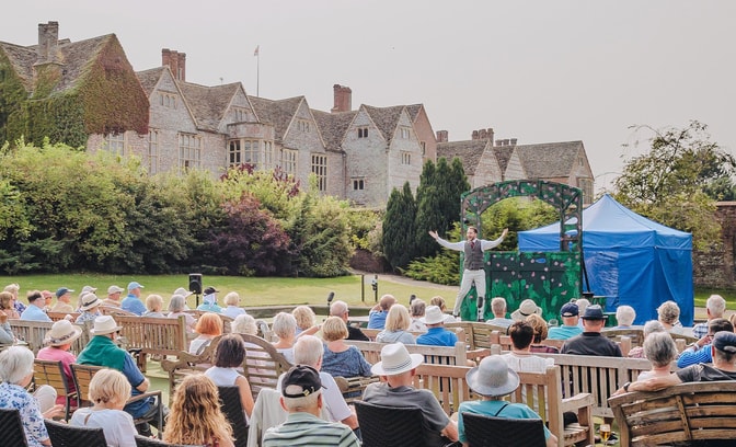 A performance of A Midsummer Night’s Dream by Immersion Theatre at Warner Hotels outdoor theatre break at Littlecote House