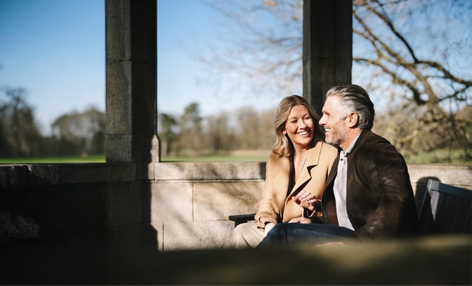 Couple on a bench