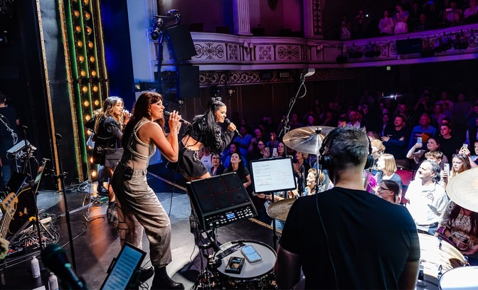 Leading Ladies performing on stage