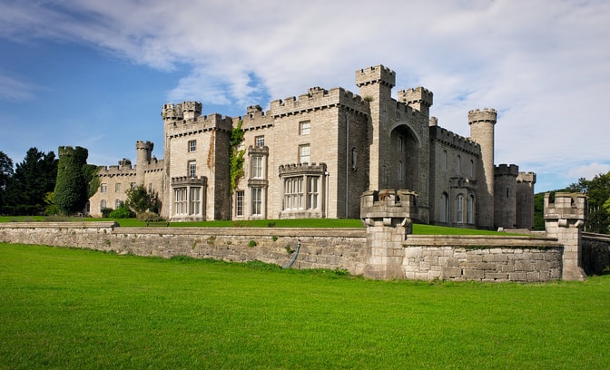 Rear view of Bodelwyddan Castle