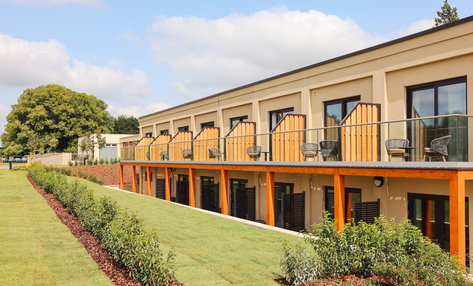 Building exterior showcasing the new North Wing at Heythrop Park