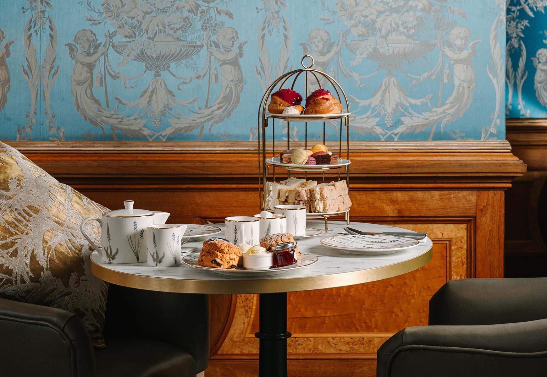 Afternoon tea in The Blue Room