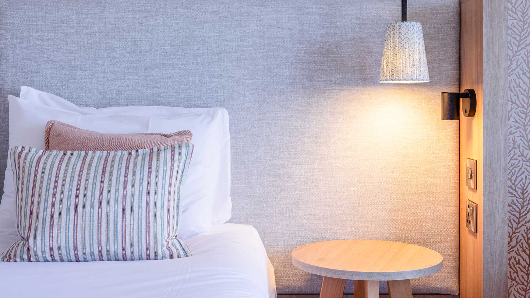 bedside table at sinah warren