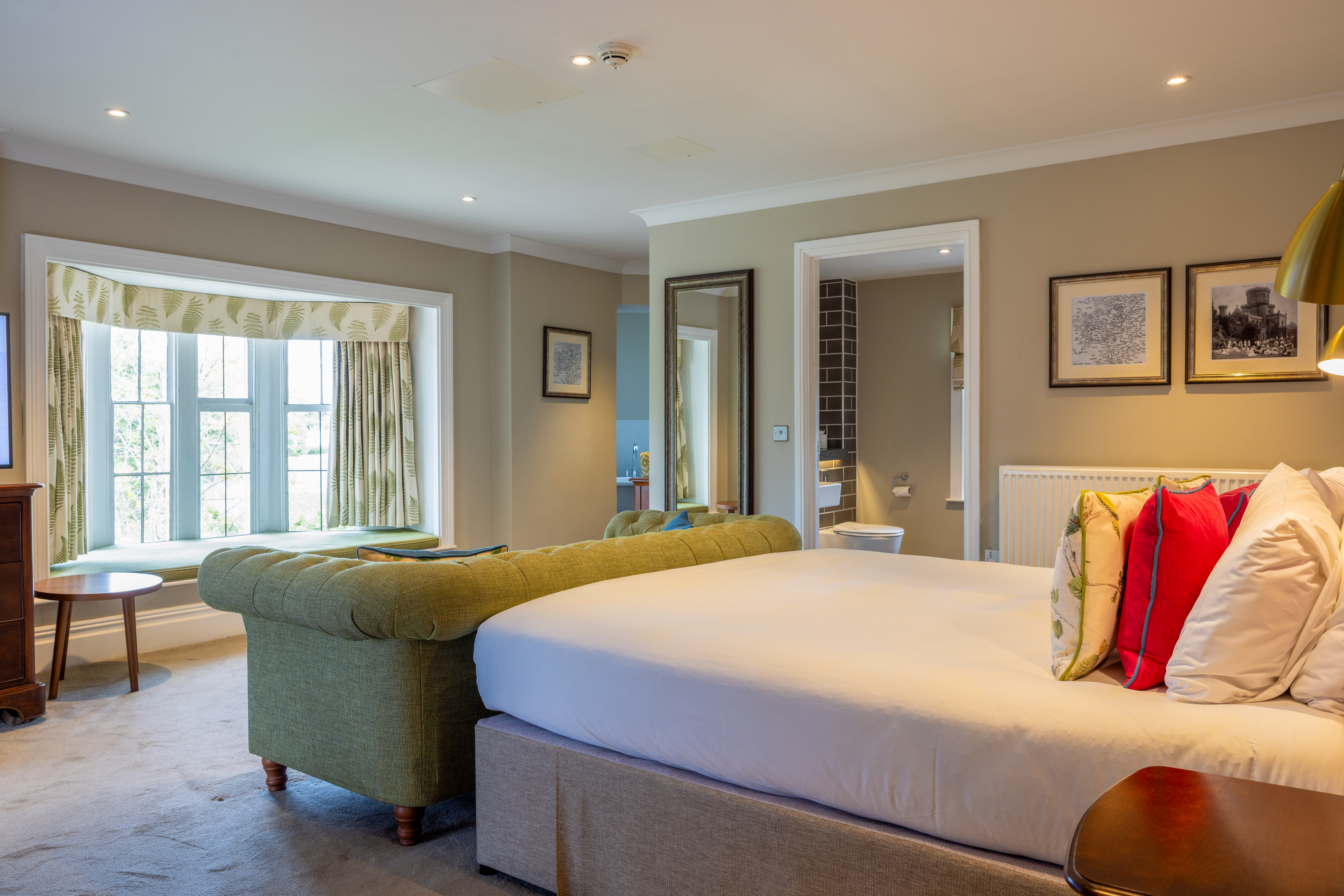 bedroom in castle room