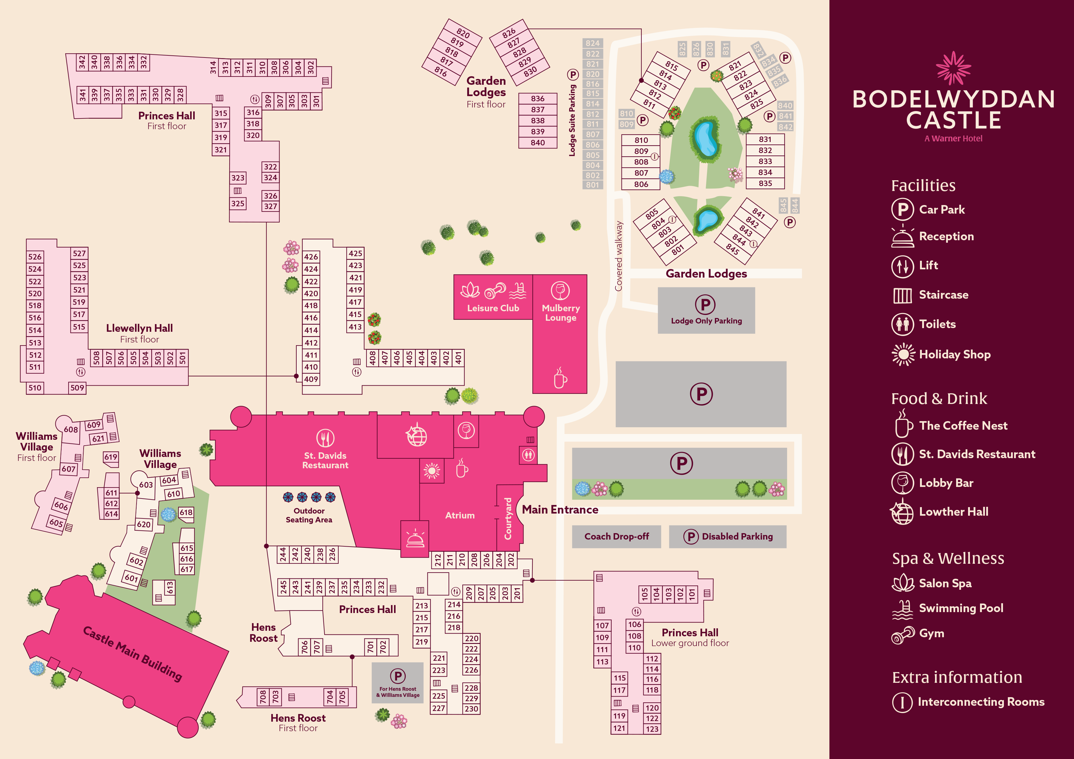 map of Bodelwyddan Castle Hotel' width=