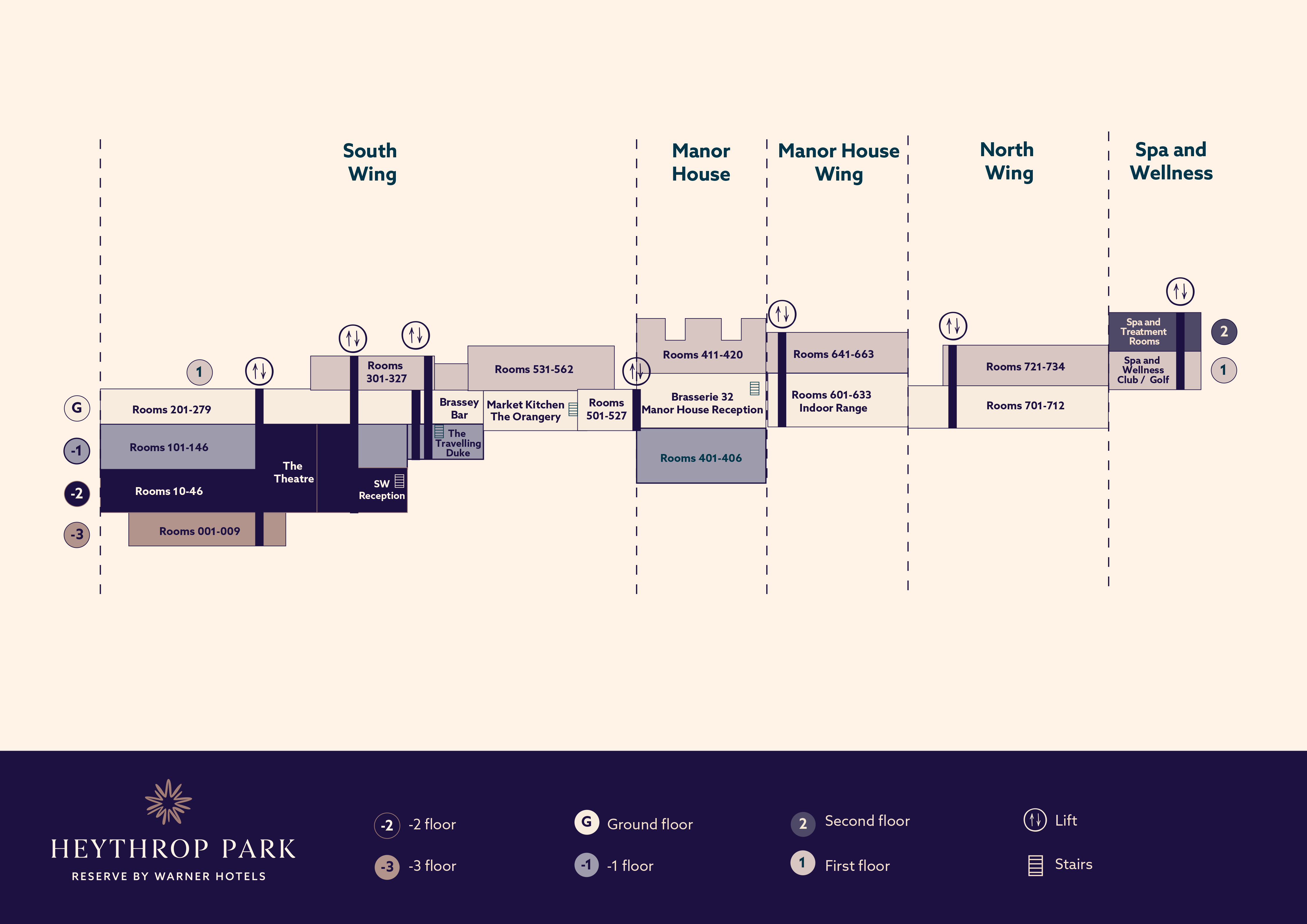 map of Heythrop Park Hotel