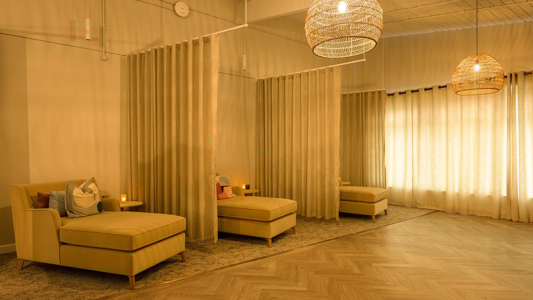 The relaxation room at Heythrop Park